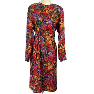 Lihli New York floral silk dress